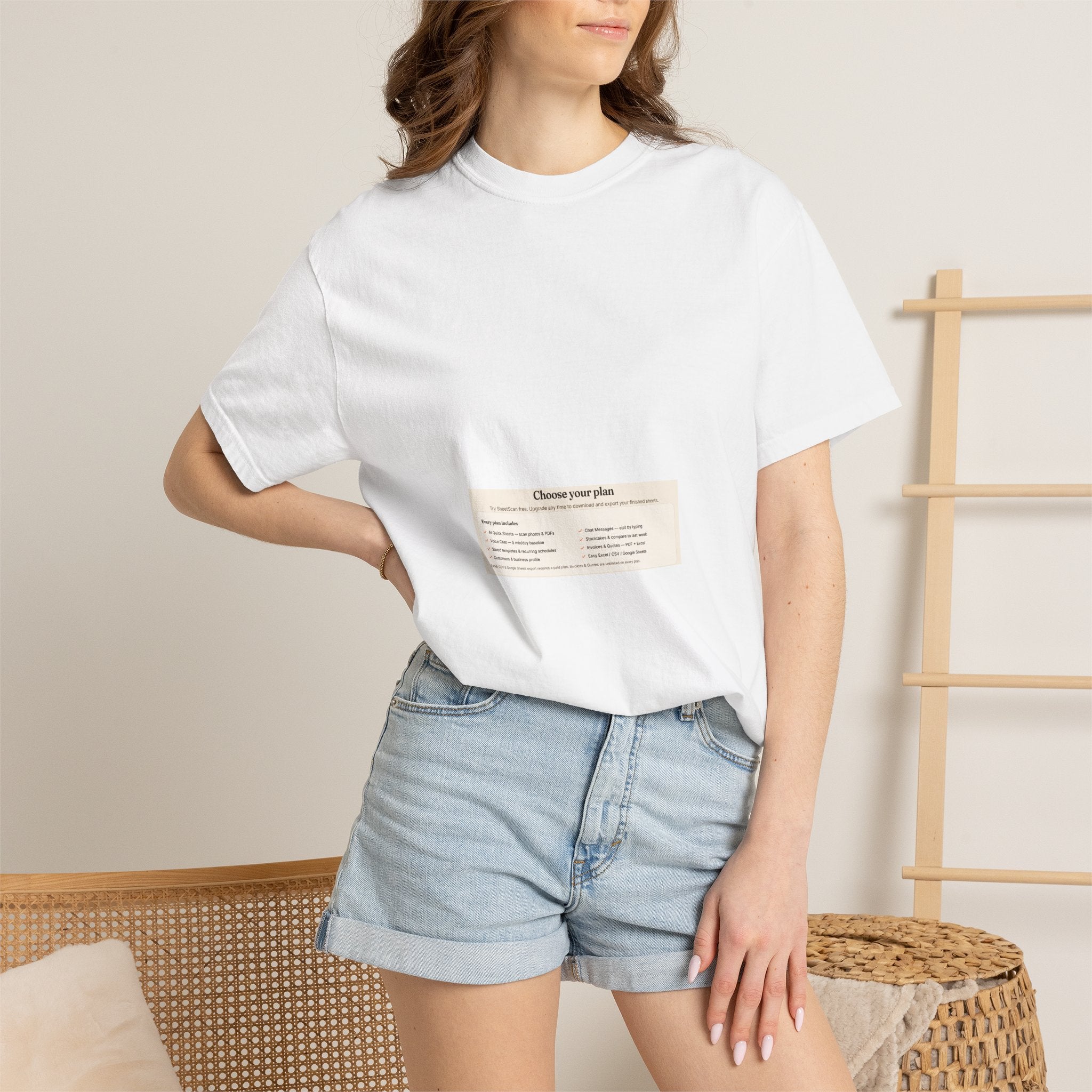 T-Shirt — Minimalist 'Choose Your Plan' Graphic Tee