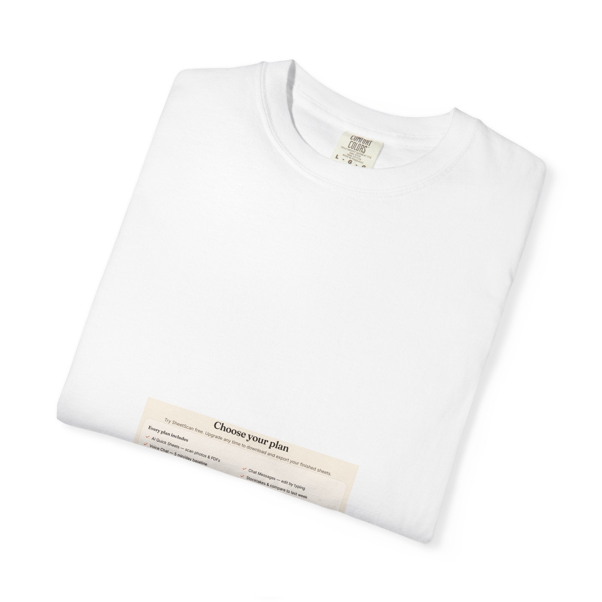 T-Shirt — Minimalist 'Choose Your Plan' Graphic Tee