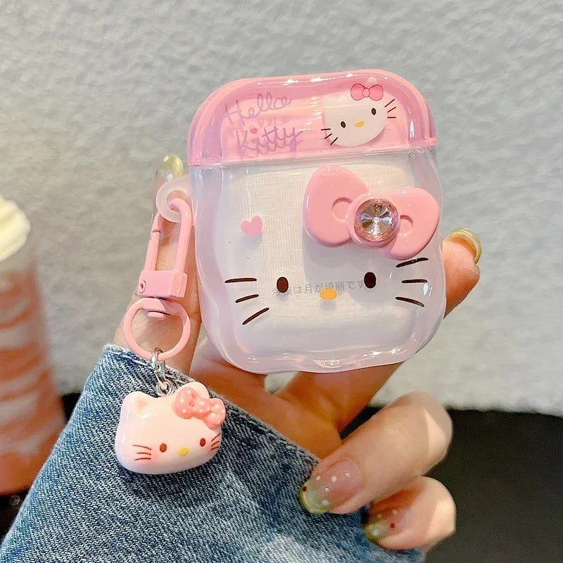 Hello Kitty AirPods Case | Cute Wireless Earphone Cover with Charm
