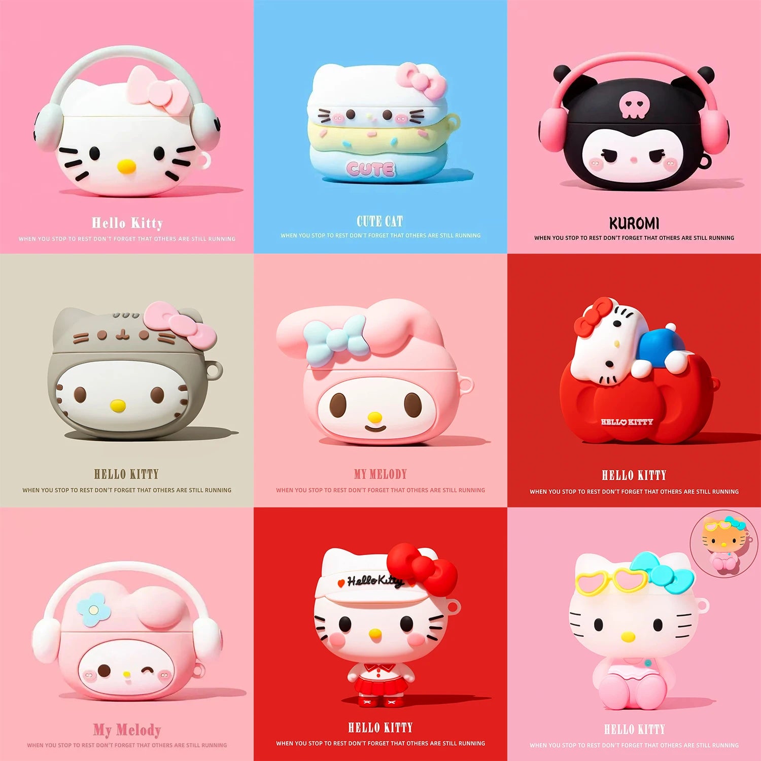 Pastel Cartoon AirPods Case | Soft Shell Wireless Earphone Cover